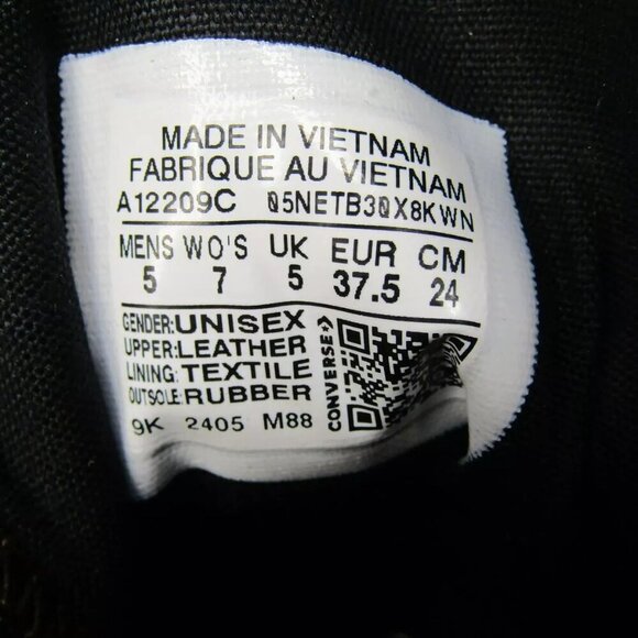 NEW CONVERSE Women Chuck 70 De Luxe Heel Leather Buckle Platform Sneaker Size 7 - Picture 9 of 9